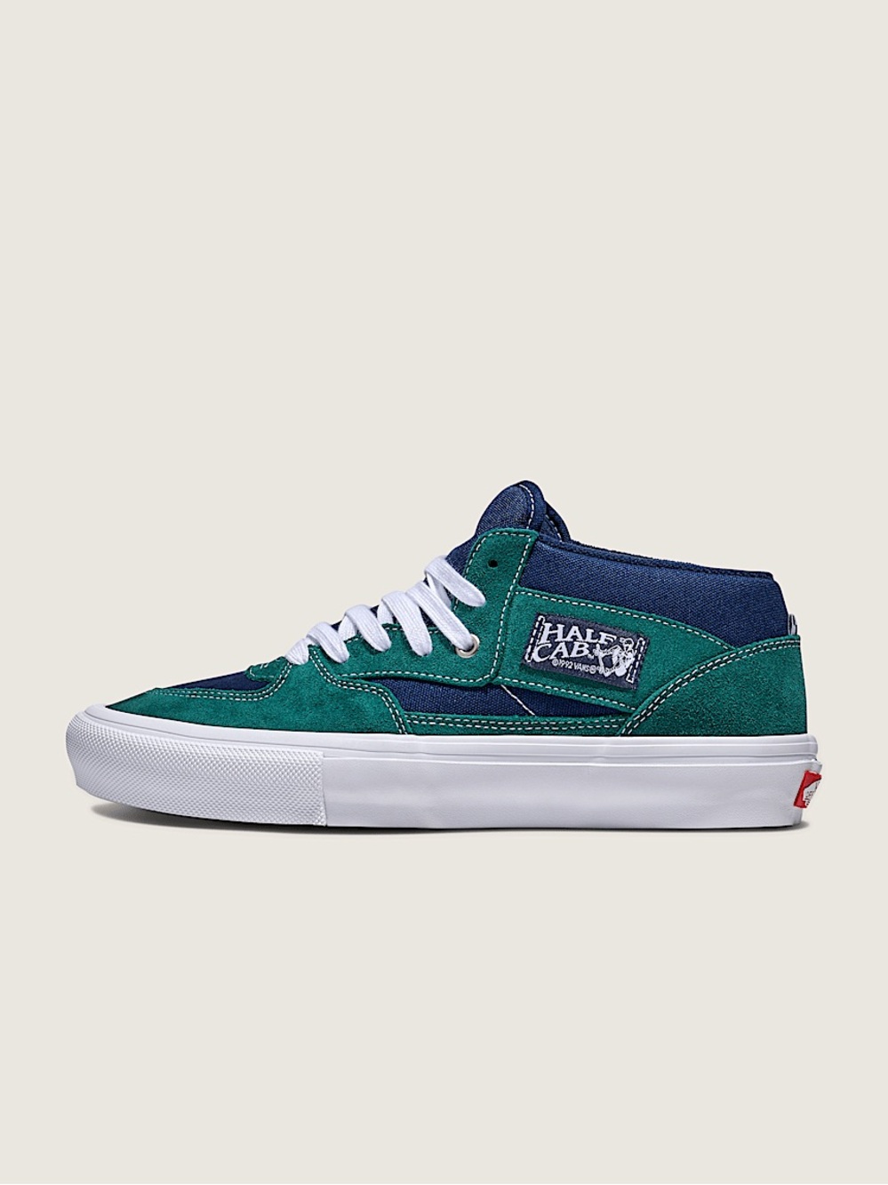 Vans Half Cab Mid Sneaker in Teal & Navy